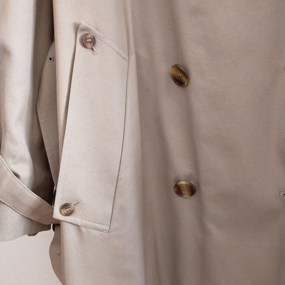 Aquascutum Trench Coat XL Beige Belted Burberry Check Lining England F/S thumbnail 6