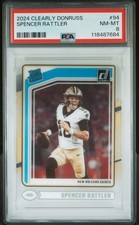 2024 PANINI CLEARLY DONRUSS OPTIC #94 SPENCER RATTLER PSA NM-MT 8