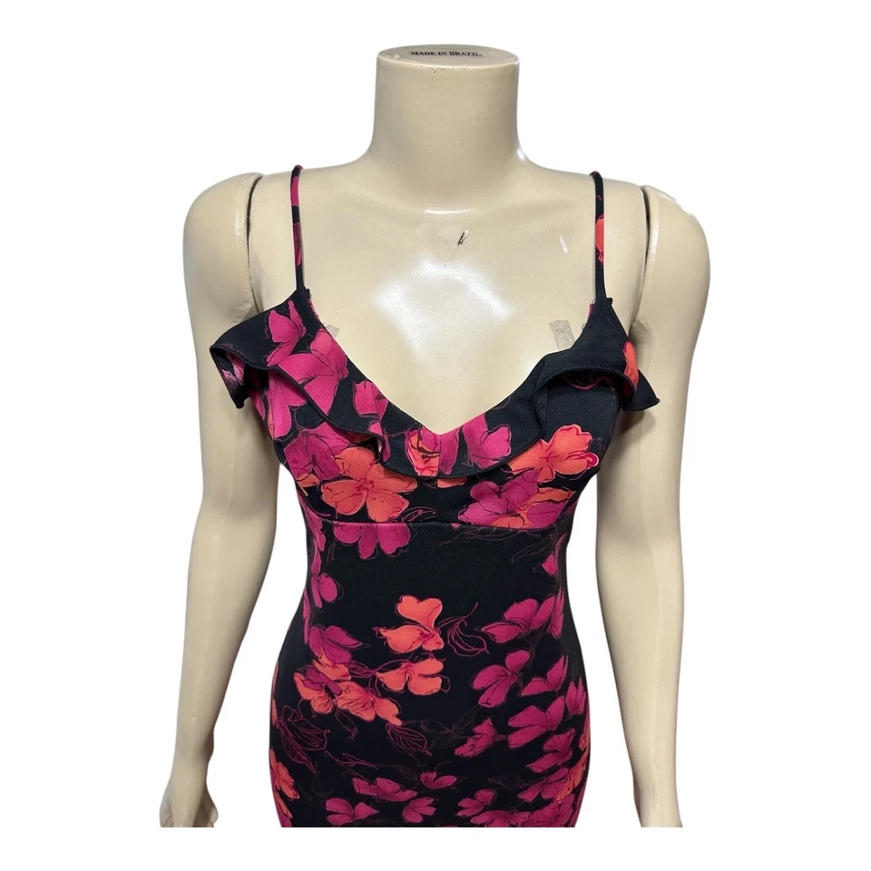 Vestido múltiple negro vintage de la década de 2000 para mujer S M Vamp oscuro romance con volantes caprichoso Foto 4 de 4