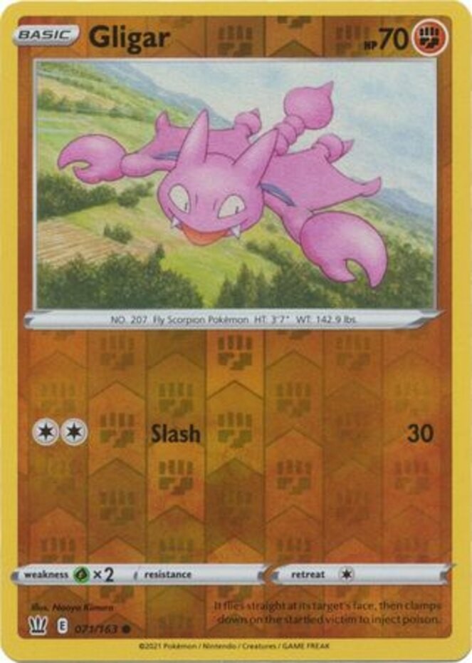 Gligar - 071/163 - Common - Reverse Holo - Near Mint
