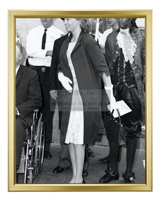 SENATOR TED KENNEDY JOAN BENNETT COLLINS BOSTON 1960 8X10 GOLD FRAMED PHOTO
