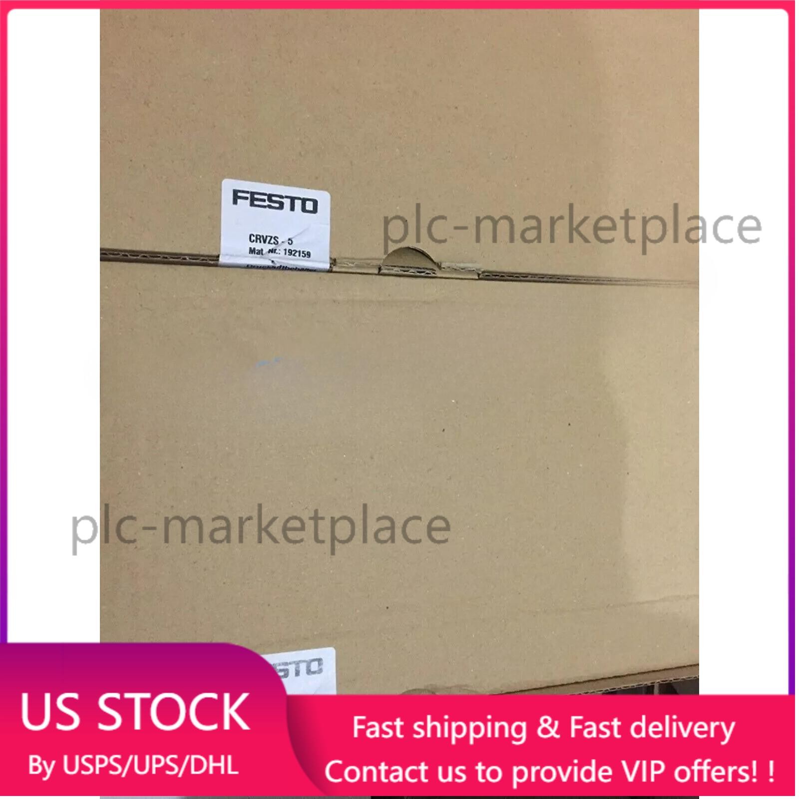 US FREE TAX New FESTO CRVZS-5 192159 Compressed Air Reservoir High Alloy