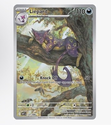 The Pokémon Company Liepard 137/086 SV: White Flare Illustration Rare Holo EN
