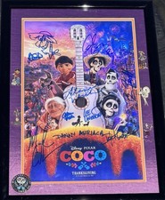 CoCo Anthony Gonzalez ( Miguel) & Cast , Adrian Molina Signed Autographed