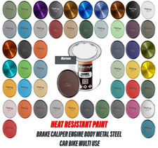 HEAT RESISTANT PAINT BRAKE CALIPER ENGINE BODY METAL STEEL CAR BIKE MULTI USE