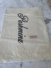 Pashmina Scarf Shawl Wrap 70 Pashmina 30 Silk New Ivory
