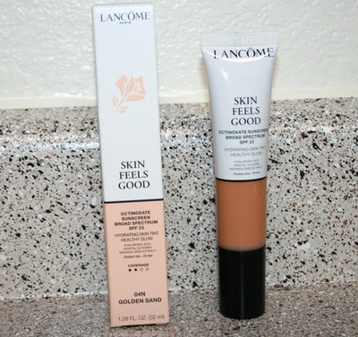 Lancome SKIN FEELS GOOD Tinted Moisturizer 04N GOLDEN SAND Full Size 1.08oz