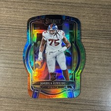 2022 Panini Select -Club Level Joshua Ezeudu #227 Tie-Dye Prizm Die-Cut /25 (RC)