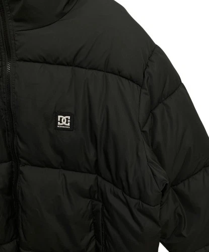 DC Shoe Co. USA Quilted Insulated Jacket Men's Size XL Black Excellent image 3