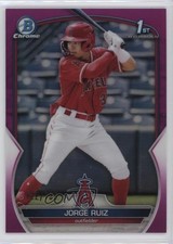 2023 Bowman Chrome Prospects Fuchsia Refractor 122/199 Jorge Ruiz #BCP-123 0z0v