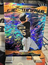 Konnor Griffin 2025 Panini Prizm - Fireworks #25 Orange /399 Pittsburgh Pirates