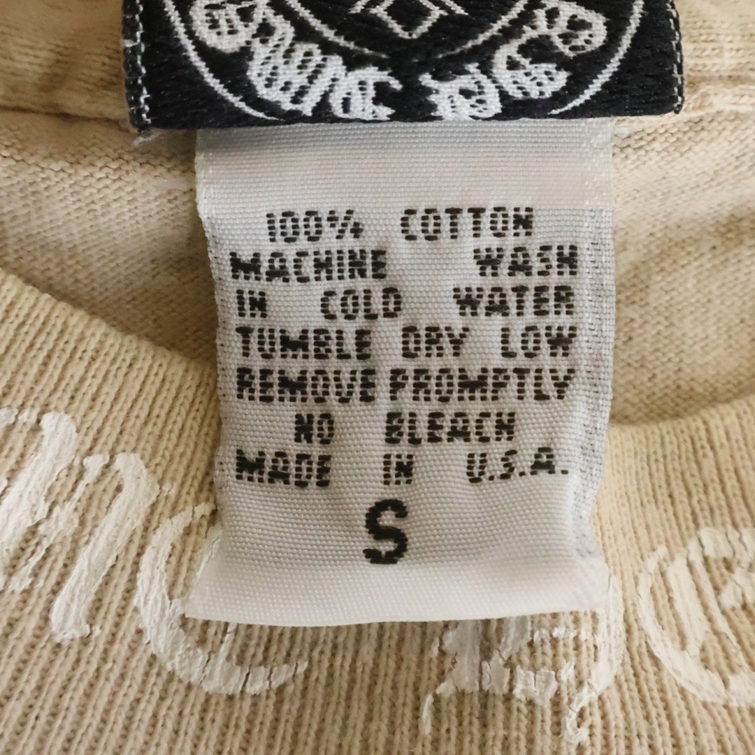 CHROME HEARTS OLD NECK LOGO T-SHIRTS VINDAGER SHORT SLEEVE T-SHIRT BEIGE Used 83 thumbnail 8