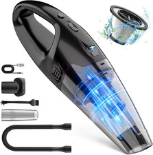 Handheld Vacuum Cordless Rechargeable with LED Light, Car Vacuum Portable Cordle
