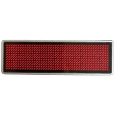 Shenzhen LeSun 125906 Red LED Name Tag 44 x 11 Pixel (L x H x D) 93 x 3