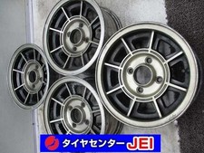 Jdm 13 Inch Non-genuine 6j15 114.3 Rare Vintage Used Aluminum Wheels No Tires