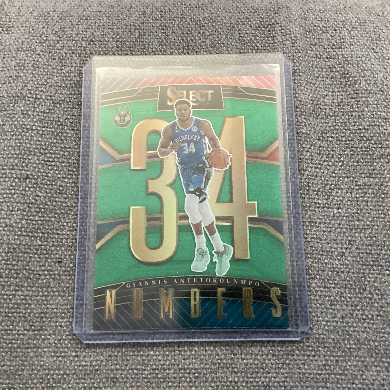 Giannis antetokounmpo select silver green Numbers 34 Milwaukee bucks 2022-23 9
