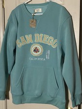 Blue Bay San Diego Aqua Sweatshirt Size XL NWT