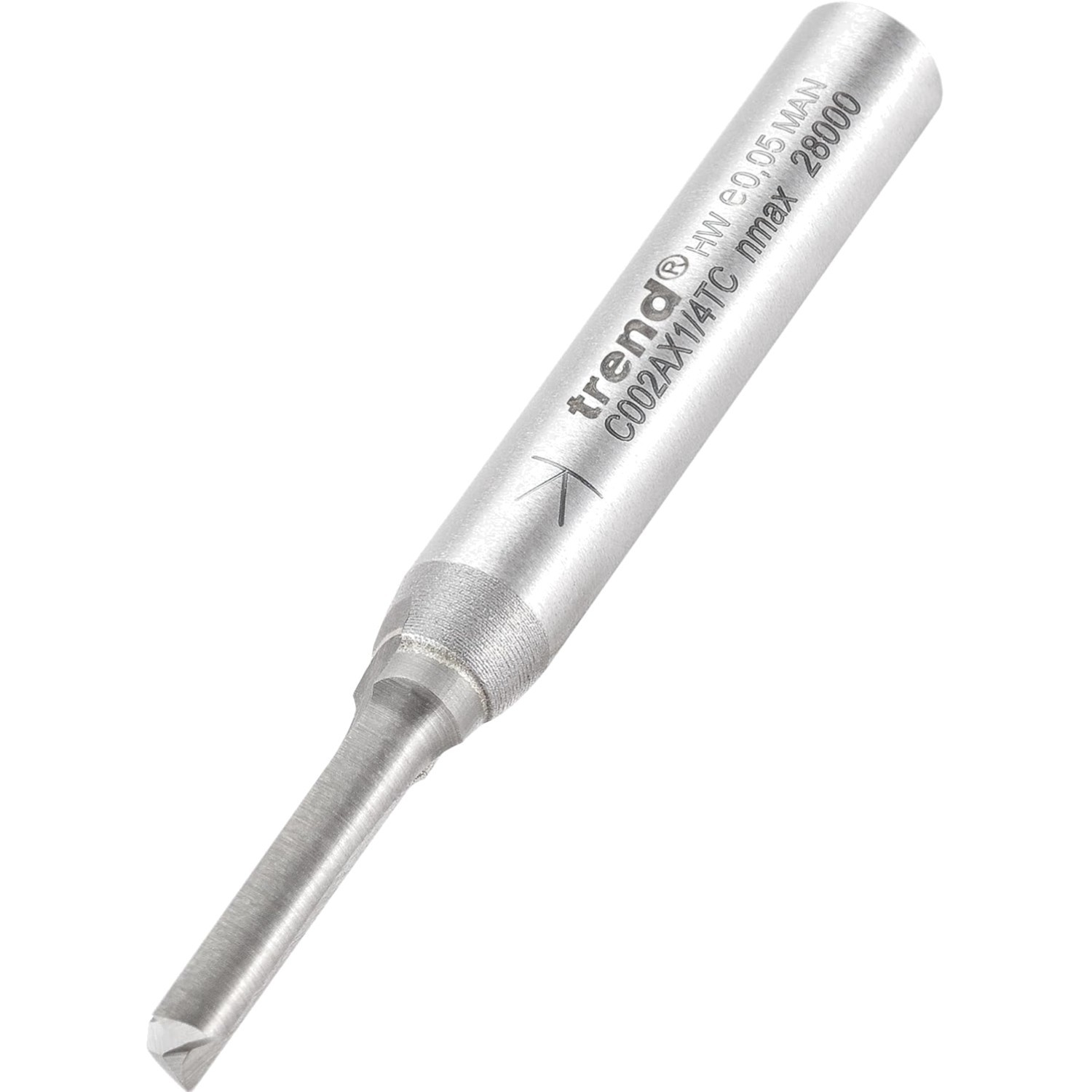Fraise droite défonceuse Trend CraftPro 4mm outil bois queue 1/4