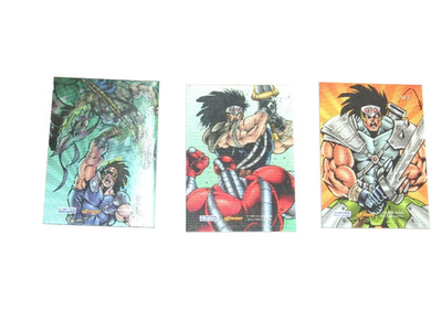 1996 THE PROPHET FLEER SKYBOX COMPLETE INSERT 3 CARD WIGGLE SET LENTICULAR W1-W3
