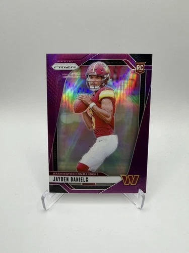 2024 Panini Prizm Rookies Jayden Daniels #347 Purple Prizm /125 (RC)