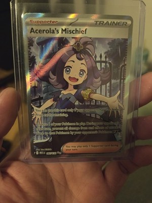 Pokemon Acerolas Mischief Full Art Trainer 165/132 Mega Evolutions