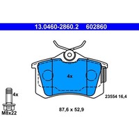 ATE 13.0460-2860.2 Bremsbelagsatz, Scheibenbremse