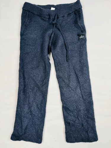 Alo Yoga Wool Cashmere New Class Sweatpant Blue Women’s M Retail $338