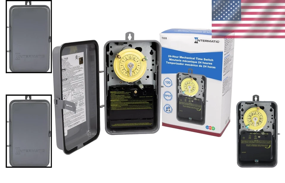 Zuverlässige 24-Stunden-Zeitschaltuhr für Lichter, Pumpen - Bild 2 von 4