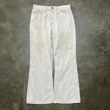 Vintage 70s Levi s 646 Cream Bell Bottom Corduroys 31x29 1970s True Vintage