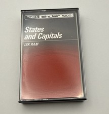 Timex Sinclair 1000 Cassette States And Capitals Software 16K RAM