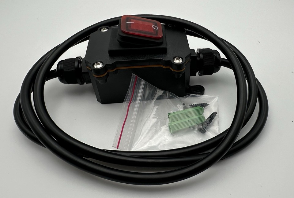 Waterproof Inline Cord Switch,IP65,20A 125V Outdoor Power ON/ Off ...