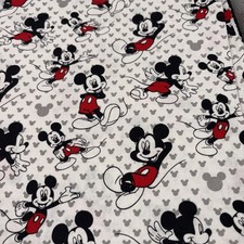 Disney Mickey Mouse Toss - 100 Cotton Fabric 42 wide - 1 yard cut PRE-WASHED