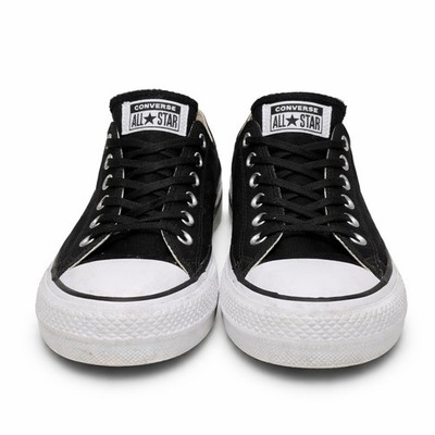 Converse Chuck Taylor All Star Low Black Canvas Sneakers Women s 6.5 Classic Cas