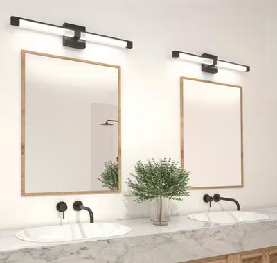Tivoli 27 in. 1-Light Matte Black Modern Integrated LED Vanity Light Bar