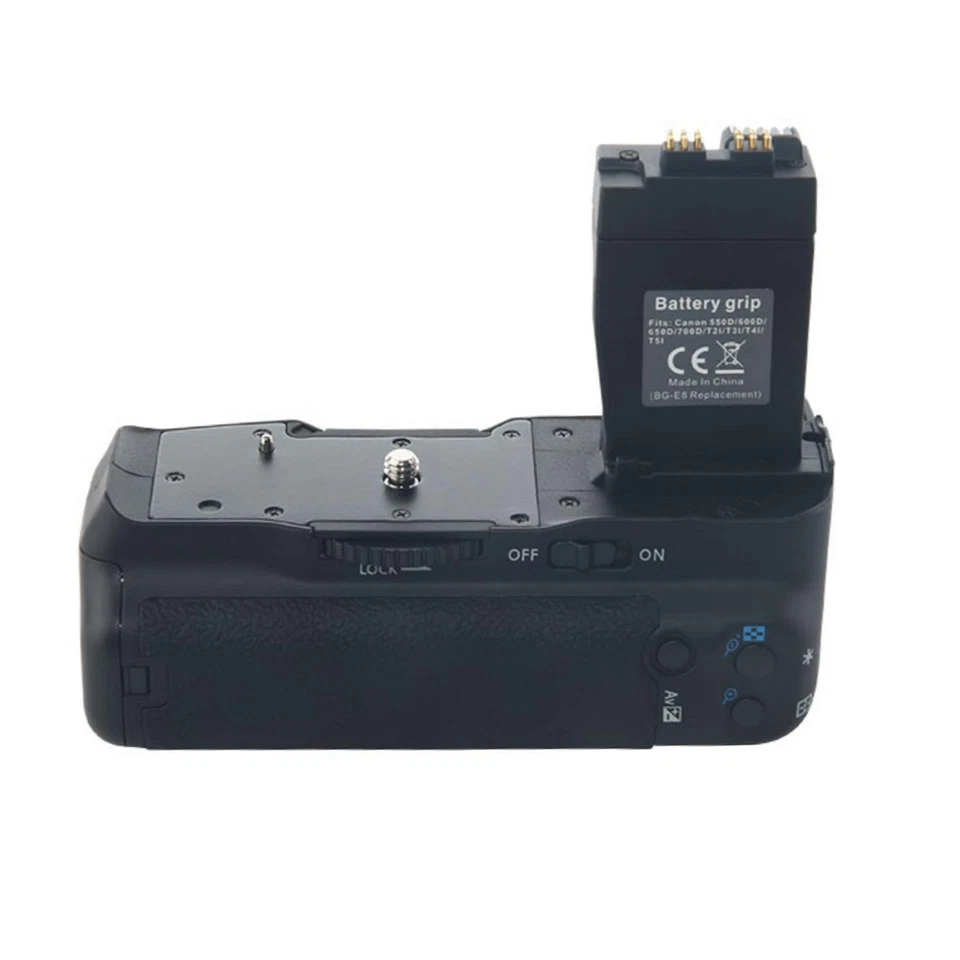 For Canon EOS 550D 600D 650D 700D Camera BG-E8 Vertical Battery Handle Grip - Image 2 of 4