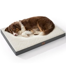 Bedsure Dog Beds Large Sized Dog - Comfy Flat Pet Beds with Removable Washabl...
