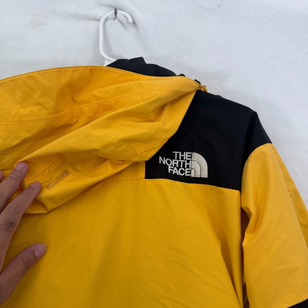 Vintage The North Face Mountain Jacket Mens S Yellow Full Zip Gore