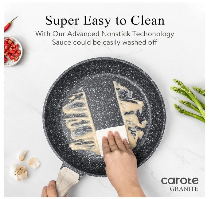 CAROTE Nonstick Frying Pan Skillet,Non Stick Granite Fry Pan Egg Pan Omelet Pans