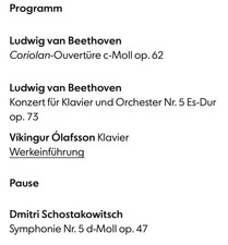 Konzertkarten 28.05.2026 Berliner Philharmoniker & Víkingur Ólafsson