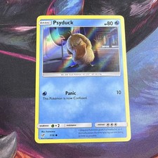 Carta Pokemon Psyduck Holo comune detective Pikachu 7/18 Water Holo
