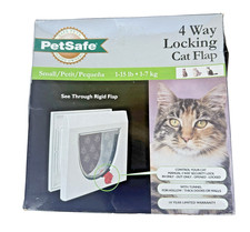 PetSafe 4 Way Locking Cat Flap Door Tunnel Small for 1 - 15 LB Pets