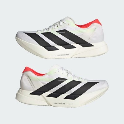 Men's Adizero Adios Pro 4 M White Black Marathon Racing JR1094 Size US 6-11