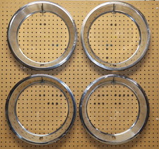 Gm Chevy Rally Wheel Trim Ring 15x7 2 12 Deep Oval Hole Oem Set Of 4 