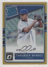 2017 Panini Donruss Optic Gold Prizm 4/10 Yohander Mendez #RRS-YO Auto 0c2