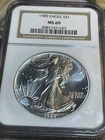 U.S. Mint 1989 American Silver Eagle $1 1 oz .999 Silver NGC MS69 3081147-157