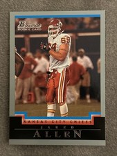 Jared Allen 2004 Bowman Kansas City Chiefs Football RC ROOKIE Card #323. rookie card picture