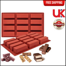 Rectangle Silicone Candy Molds for Baking Energy Bars Chocolate Bar Mold Protein