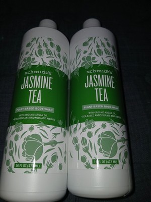 2x Schmidts Body Wash Jasmine Tea Plant Based BodyWash Organic ArganOil Retired 