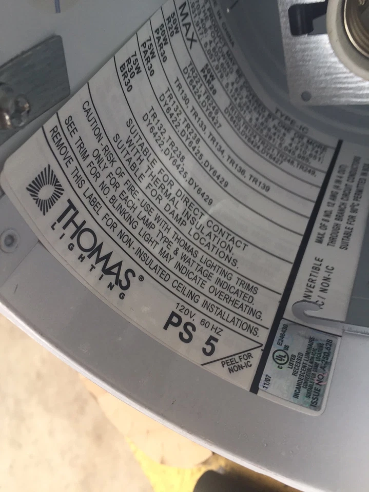 PACK  of 5  Thomas Lighting PS5  air seal dual application housing  - Image 3 of 4