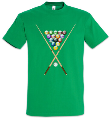 Pool Billard II Herren T-Shirt Eightball 8 Ball Kugeln Ball Gamble Player Acht